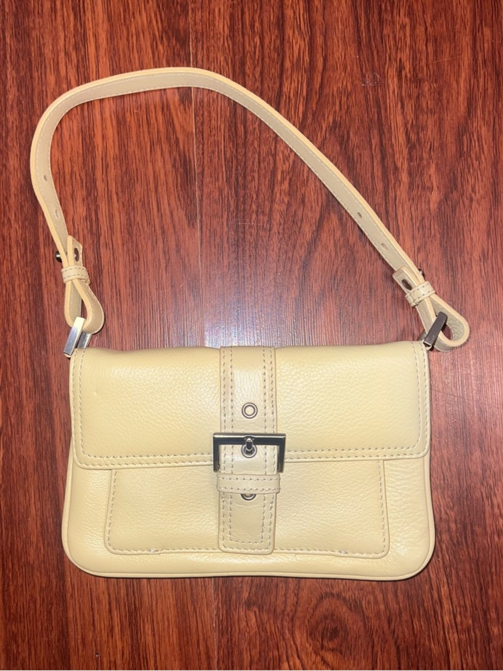 Talbots Yellow Leather Shoulder Bag